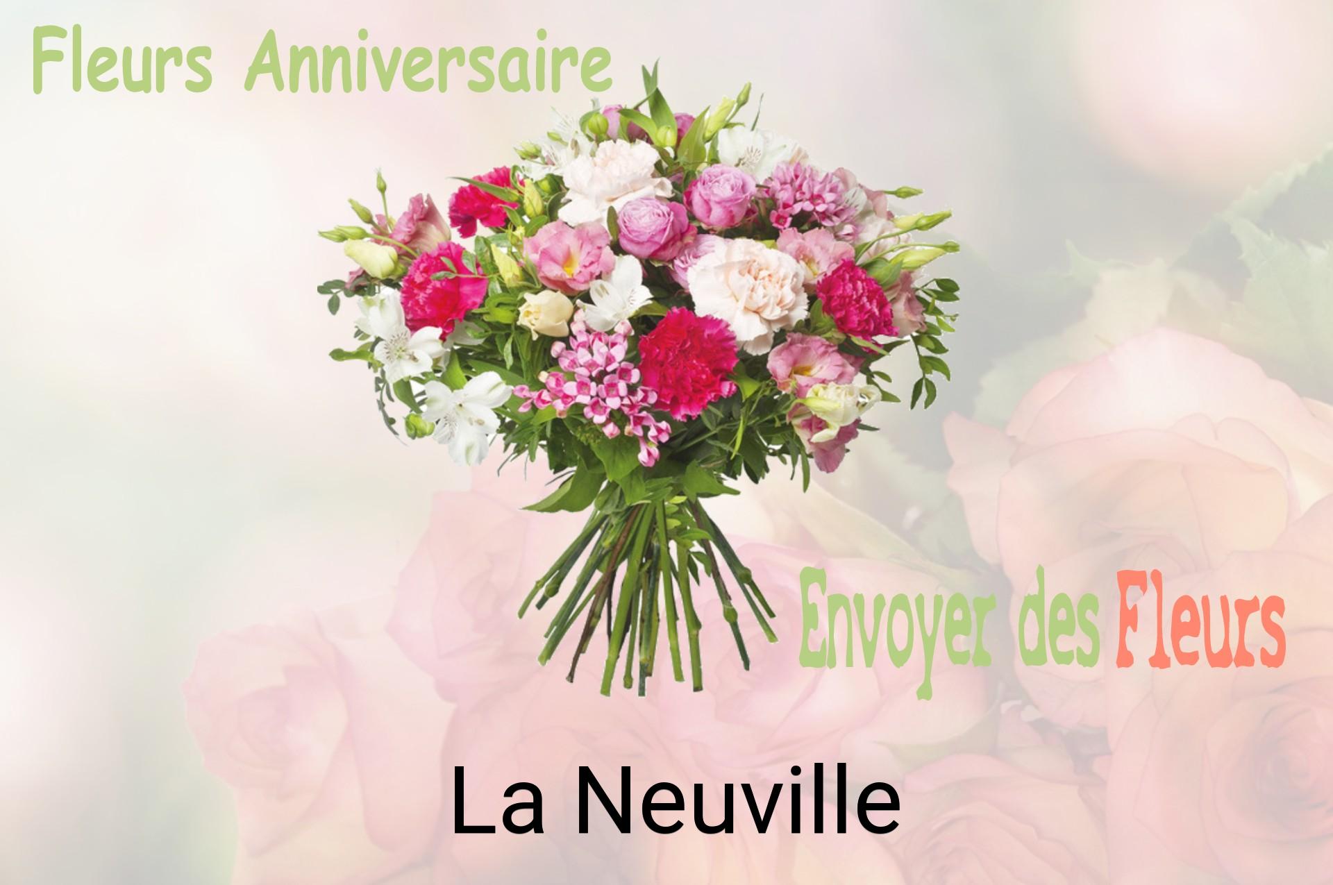 Bouquet de fleurs d’anniversaire livré à La Neuville
